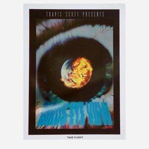 Travis Scott Tour Take Flight Poster 18x24 New One Size